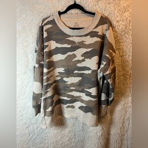 Aerie Camo Crew Neck